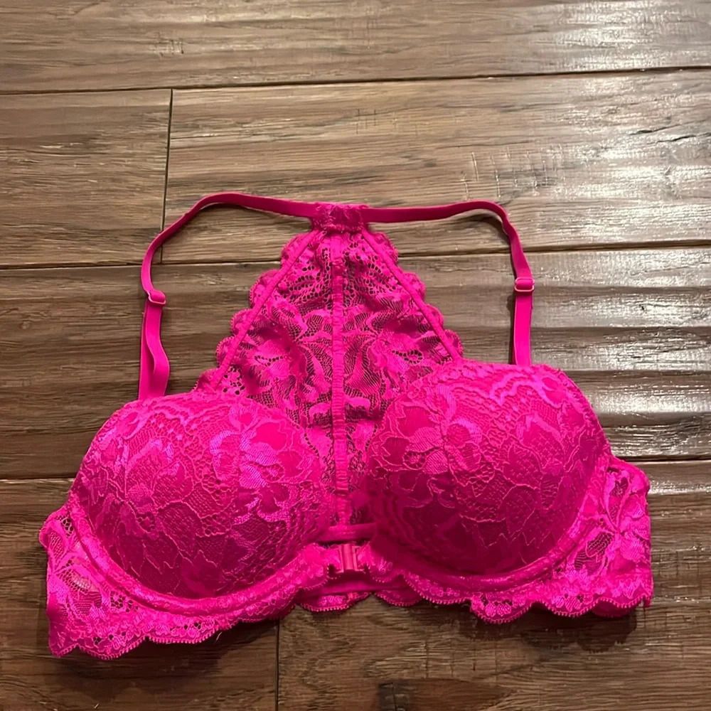 PINK by Victoria’s Secret Lace Racerback Front Bra Size 32B